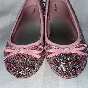 George Sparkling Pink Ballet Flats Kids Girls Size 13